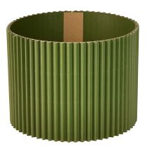 Itens Vaso de papel verde escuro Ø19cm H14cm 3 peças