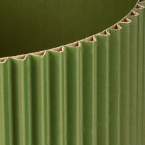 Itens Vaso de papel verde escuro Ø19cm H14cm 3 peças