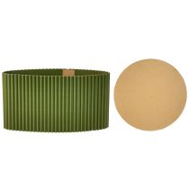Itens Vaso de papel verde escuro Ø19cm H14cm 3 peças