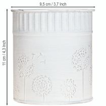 Itens Vaso Dente de Leão Branco Ø9,5cm A11cm