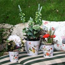 Itens Floreira balde metal com pega Ø14/11,5/9,5cm conjunto de 3