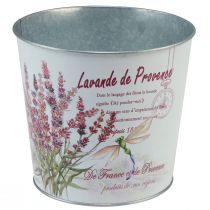 Itens Vaso de flores de metal lavanda Ø21cm Alt.18cm