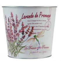 Itens Vaso de flores de metal lavanda Ø21cm Alt.18cm