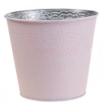 Itens Floreira floreira de metal rosa pastel Ø20cm A16cm