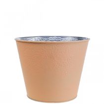 Itens Vaso de flores de metal laranja pastel Ø12cm