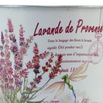 Itens Vaso de flores de metal lavanda pequeno Ø18cm Alt.15,5cm
