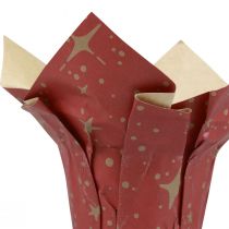 Itens Papel para plantador estrelas vermelho/antracite/natural Ø4,5cm Alt.6cm 9 un