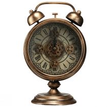 Itens Relógio com números romanos vintage metal bronze Ø22cm