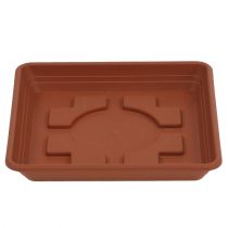 Itens Porta copos Lara quadrado 29 cm x 29 cm terracota, 1 peça