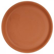 Itens Base para copos e pires em cerâmica terracota Ø14,5cm