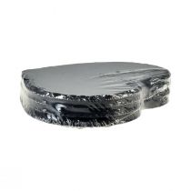 Itens Decoração de coração de ardósia para o Dia dos Namorados, coração preto, largura 16 cm, 4 peças