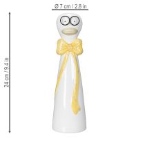 Itens Vaso em formato de pato com design fofo para decoração de mesa divertida, 24 cm, conjunto com 2 peças.