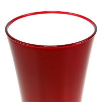 Itens Vaso “Fizzy” Ø13,5cm Alt.20cm vermelho 1ud