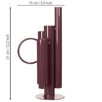 Itens Vaso fino e moderno para decoração de mesa elegante, vaso decorativo exclusivo, design marcante, 31 cm