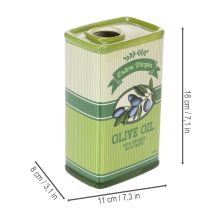 Itens Vaso para azeite, em cerâmica, ideal para decoração de cozinha e mesa mediterrânea, 18 cm
