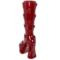 Itens Vaso decorativo em forma de bota com laço, 37 cm