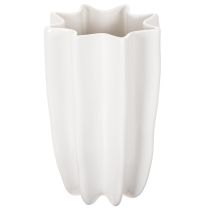 Itens Vaso canelado, vaso decorativo alto para flores secas, 24 cm