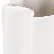 Itens Vaso canelado, vaso decorativo alto para flores secas, 24 cm