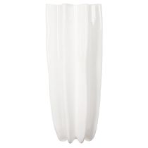 Itens Vaso de flores canelado moderno decorativo de 38 cm