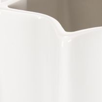 Itens Vaso de flores canelado moderno decorativo de 38 cm