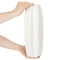 Itens Vaso canelado, vaso de cerâmica moderno para flores secas, 40 cm