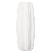 Itens Vaso canelado, vaso de cerâmica moderno para flores secas, 40 cm