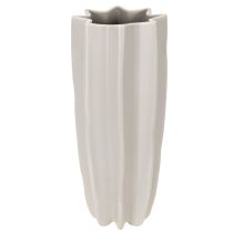 Itens Vaso moderno com nervuras, vaso decorativo alto para flores secas, 38 cm