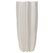 Itens Vaso moderno com nervuras, vaso decorativo alto para flores secas, 38 cm