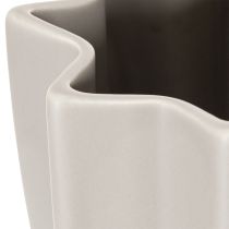 Itens Vaso moderno com nervuras, vaso decorativo alto para flores secas, 38 cm