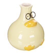 Itens Vaso em forma de pato, cerâmica, design alegre, ideal para interiores modernos, 15 cm, 2 peças