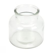 Mini vasos de vidro decorativos vasos de vidro retrô Ø12cm Alt.12cm 6 unidades