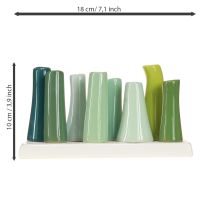 Itens Conjunto de mini vasos decorativos, decoração criativa para casa, 18 cm