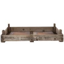 Itens Caixa de madeira vintage com tela de arame, estilo rústico, escorredor de cebola, decorativa, 75×50×14cm