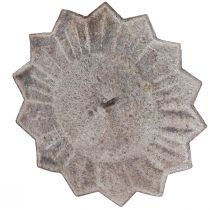Itens Castiçal vintage cinza para conectar Ø11cm Alt.8,5cm 4 unidades