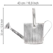 Itens Vaso vintage Ø17cm, regador decorativo, vaso de metal estilo shabby chic