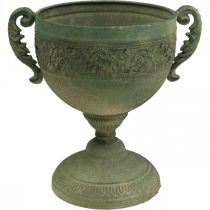 Taça de metal rústico vintage com alças H26cm Ø19cm