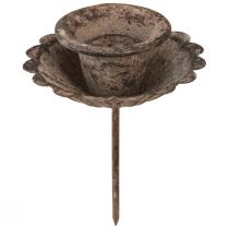 Itens Castiçal pontiagudo vintage para inserção Ø8,5cm Alt.11,5cm 4 unidades