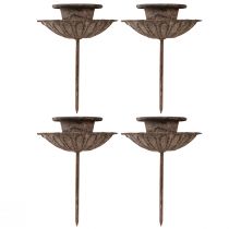Itens Castiçal pontiagudo vintage para inserção Ø8,5cm Alt.11,5cm 4 unidades