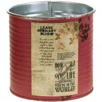 Itens Floreira vintage caixa decorativa de metal roxo decoração de verão Ø11cm A10,5cm