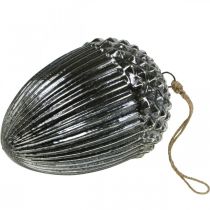 Itens Pingente de Natal de vidro de bolota para decoração de árvore de Natal vintage H20cm Ø14cm