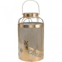 Itens Porta-velas vintage lanterna Feliz Natal Ø19cm H34cm