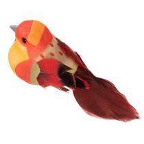 Itens Pássaro artificial com arame para artesanato, decoração colorida para qualquer estação, 8 cm, 12 peças