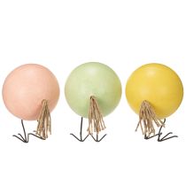 Itens Conjunto de 3 pintinhos decorativos, um enfeite alegre para a primavera e a Páscoa, 12 cm de altura.