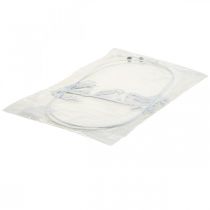 Itens Mola para decoração de janelas decorativas com pássaros, metal branco Alt. 37,5 cm 2 unidades