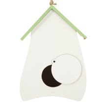 Itens Casinha de passarinho para ambientes elegantes com design floral e um toque nostálgico, 21 cm.