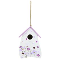 Itens Casinha de pássaros com estampa floral primaveril, decoração para varanda ou apartamento, 21 cm