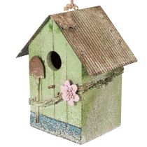 Itens Casinha de pássaros com decoração floral, decoração romântica para casa de campo, 19 cm