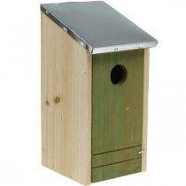 Caixa de nidificação para pendurar, ajuda de nidificação para pássaros pequenos, casa de passarinho, decoração de jardim natural, verde H26cm Ø3.2cm