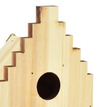 Itens Caixa de ninhada de madeira para casa de passarinho Blue Tit Fir H22,5cm 3 unidades