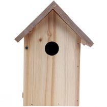 Itens Caixa de nidificação para casinha de passarinho em madeira castanho natural/bege 23 cm 1 peça